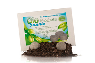 buffertablets buffers soil and promote soil life, feeds the cannabis plants a whole life cyclus